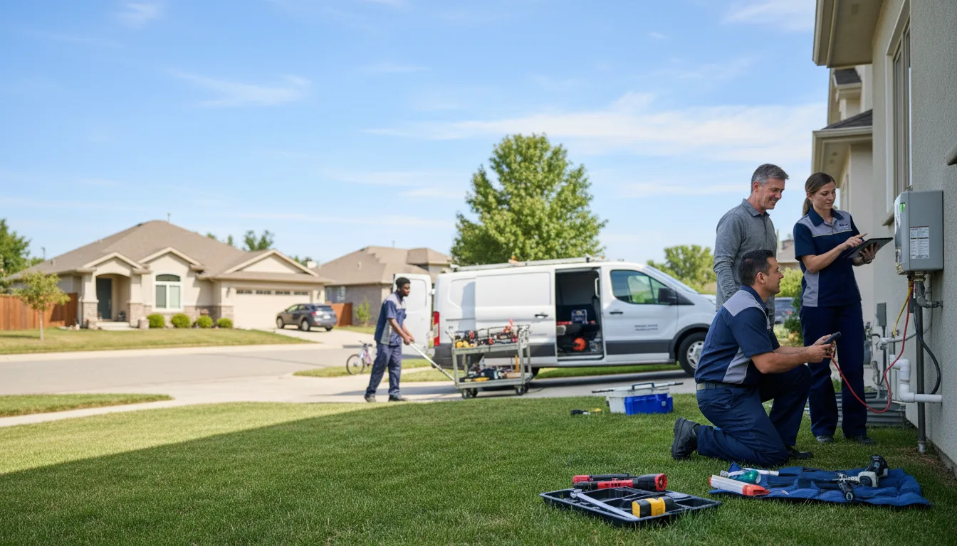 Tankless water heater service in Lewisville, IN